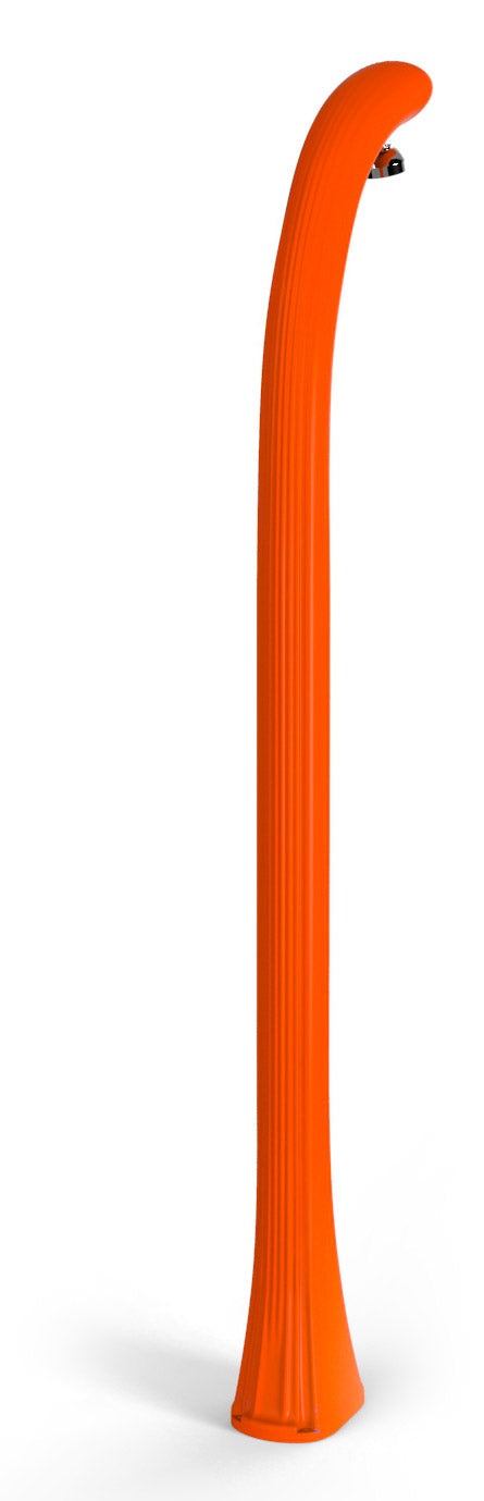 Doccia Solare da Esterno Giardino 20L Miscelatore e Lavapiedi Arkema Happy One Arancio