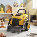 Set Officina Escavatore Giocattolo per Bambini 3-6 Anni 46x41x47 cm con Motore e 68 Accessori in PP Giallo      