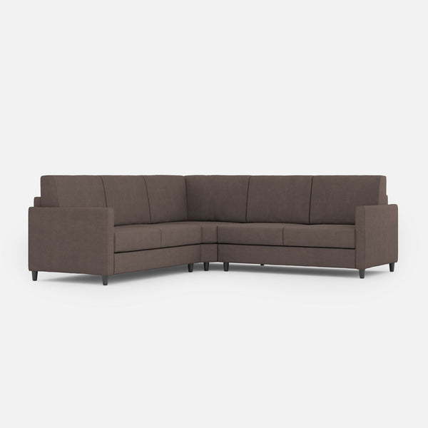 Divano Angolare 5 Posti 221x221x85 cm Karay in Tessuto Talpa acquista