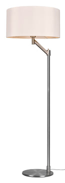 Piantana da Interno Attacco E27 in Metallo Nikel Satinato