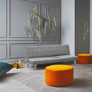 Divano Letto 175x80x73 cm in Similpelle Grigio