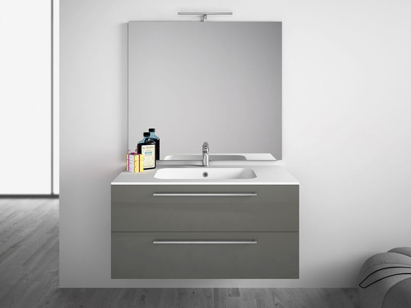 Mobile da Bagno sospeso Samoa 10 Laccato Grigio TFT