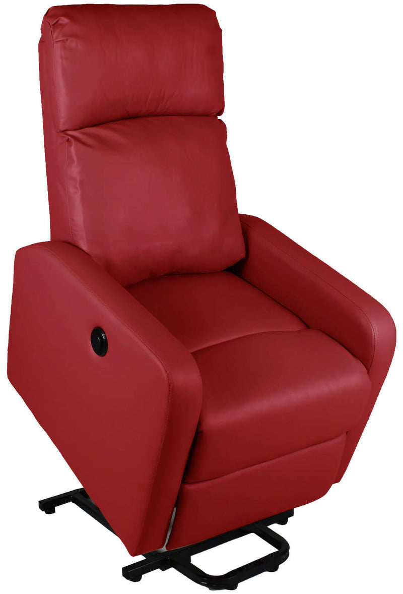 Poltrona Alzapersona Elettrica 1 Motore in Similpelle Vandi Bordeaux