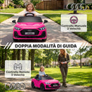 Macchina Elettrica per Bambini 12 V Audi A5L 101x55x43 cm con Telecomando Batteria al Litio e 2 Motori in PP Rosa      