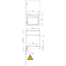 Set 2 Pattumiere Differenziata per Mobile 30 Litri in Acciaio e Plastica Emuca Grigio antracite