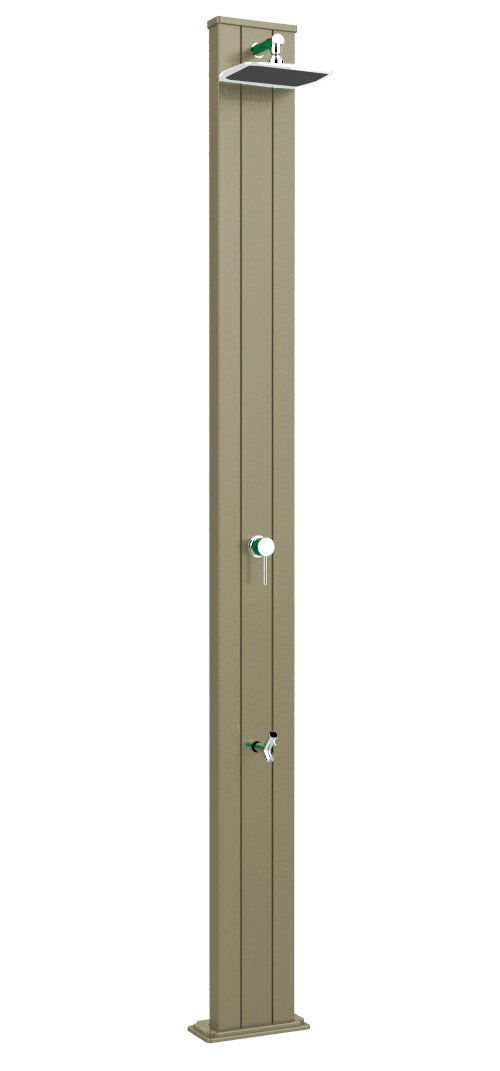 Doccia Solare da Esterno Giardino 30L Miscelatore e Lavapiedi Arkema Spring S Champagne Bronze acquista