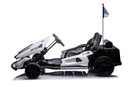 Go-Kart Elettrico per Bambini 2 Posti 24V Bianco  