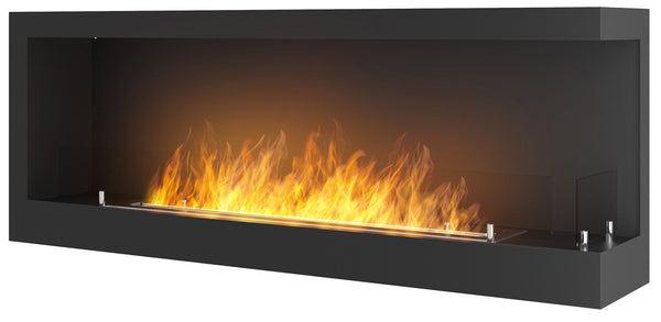 Bioethanol-Einbaukamin 120x45 cm Corner 1200 Right Black acquista