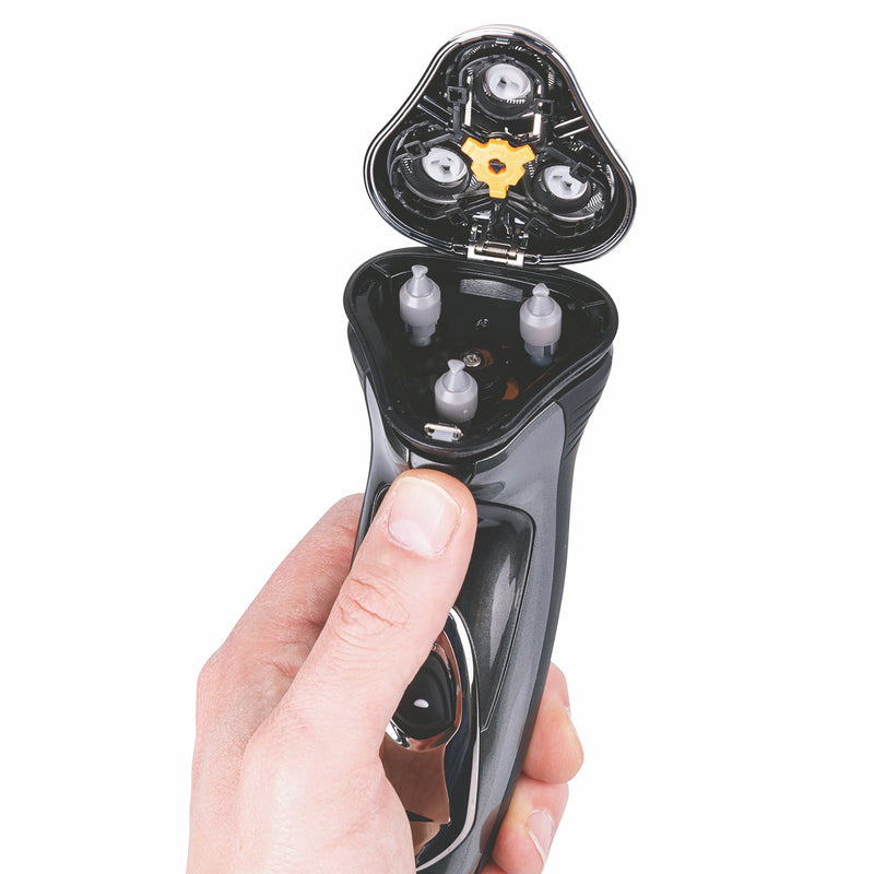 Rasoio Elettrico Ricaricabile 3 Testine Oscillanti Kooper Figaro