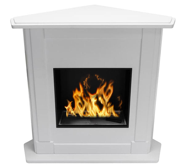 acquista Menzi Natalie Eckiger Bioethanol-Bodenkamin 100 x 97 cm Weiß