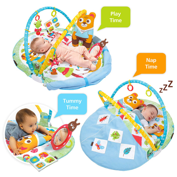 online Yookidoo Gymotion Play 'N' Nap 3-stufiges Kinder-Karussell-Fitnessstudio 40168