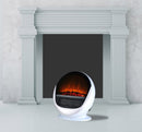Stufa Elettrica da Pavimento Effetto Fiamma 1500W CheminArte Pop Fire Bianca