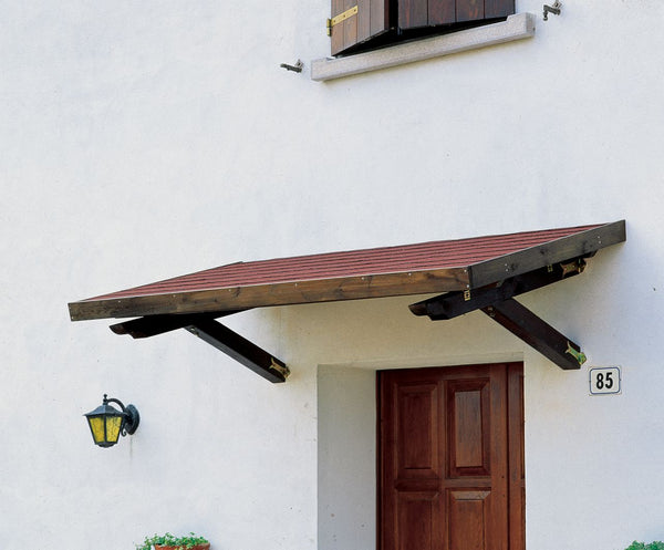 Shelter Kit Finished in "S" Color Walnut in Swedish Pine 225X112X64 sconto