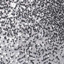 Copri base albero tessuto pieghevole argento double face esagonale cm Ø68xh25