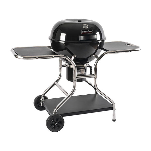online Barbecue a Carbone Carbonella 130x66x101 cm con Carrello Sally Nero