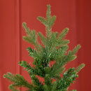 Albero di Natale Artificiale H180 cm 1443 Rami con Decori e Base in Metallo Verde