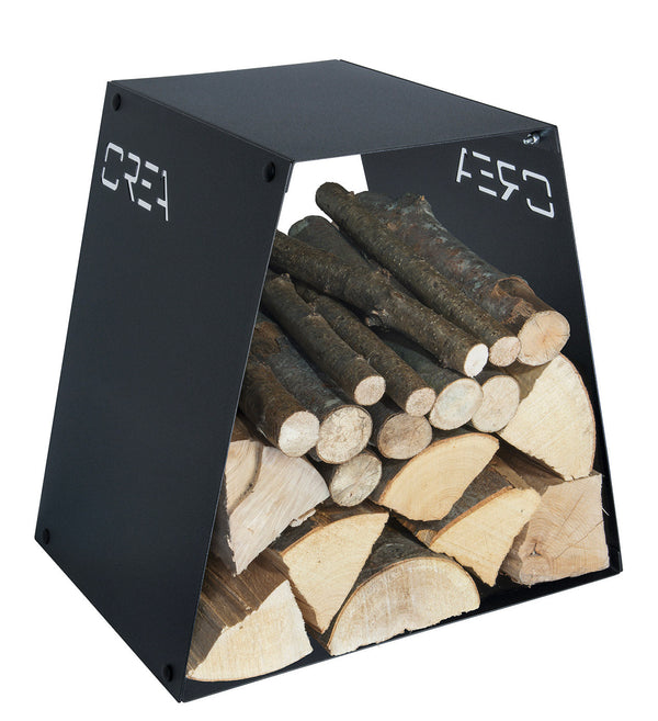 prezzo Portalegna per Camino da Interno 410x540x120 cm in Acciaio Crea Cima Nero