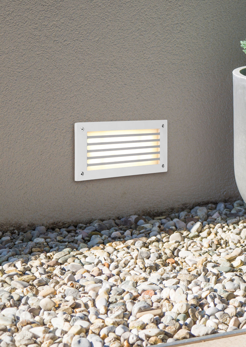 Applique da Esterno a Led in Alluminio Bianco Opaco