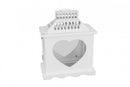 Lanterna Cassie in Legno Bianco