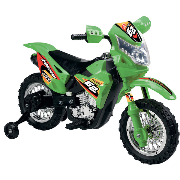 Elektromotorrad für Kinder 6V Kidfun Enduro Grün prezzo
