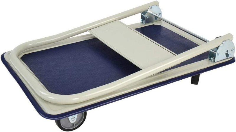 Carrello Portapacchi Portattutto da Trasporto con Manico Pieghevole e Tappetino