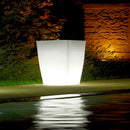 Vaso Luminoso da Giardino a LED 40x40x57 cm in Resina 5W Jasmine Bianco Neutro