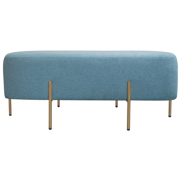sconto Pouf Poggiapiedi 97x39x40 cm in Tessuto Kate Verde