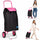 Carrello per la Spesa Poseidon Trolley con Rivestimento Termico 36x30x90 cm e Ruote Rosa