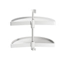 Cestello Girevole Ø75 cm per Mobile da Cucina 90 cm in Plastica Emuca Bianco