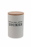 Set 3 Barattoli Sale Zucchero e Caffè 700 ml in Dolomite Coperchio in Bamboo VdE Tivoli 1996