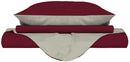 Copripiumino con Sacco e Federe Doubleface Bordeaux\/Panna Varie Misure