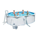 Piscina Fuori Terra Rotonda H122x488cm con Pompa e Scaletta Bestway Steel Wall Pools