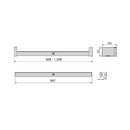 Barra Appendiabili per Armadio a Batteria 85,8-100,8 cm con LED Bianco Naturale e Sensore di Movimento Emuca