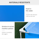 Piscina Fuori Terra Autoportante 291x190x75 cm con Filtro e Valvola Blu