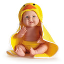 Bambola Bebè Neonato con Accappatoio Papera 43cm JC Toys