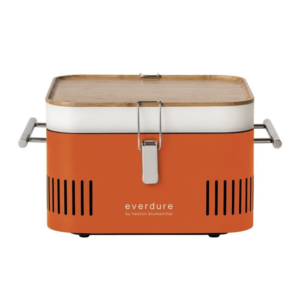 online Tragbarer Holzkohlegrill 42,5 x 34,7 x 23 cm in Orange Cube Metal