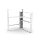 Scrivania angolare 94x94x114 cm Pisagor bianca