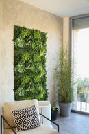 Set 4 Pezzi Arella Siepe Sintetica Bosco Verdemax 50x100 cm in LDPE Resistente ai Raggi UV Verde