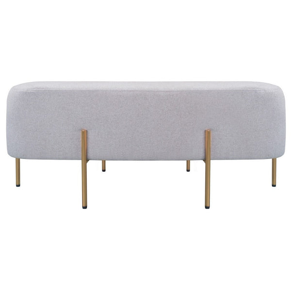 Pouf Poggiapiedi 97x39x40 cm in Tessuto Kate Beige prezzo
