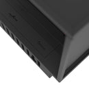 Camino a Vapore Elettrico Bifacciale Angolare a Sinistra 80x50x40 cm Invapo Corner L800 con Ricarica Automatica Nero      