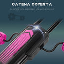 Go Kart a Pedali per Bambini 5-12 Anni 121x58x61 cm in Metallo e PP Rosa e Nero   