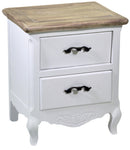 Mobiletto 2 Cassetti in Legno Country