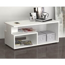 Tavolino da caffè basso 90x45x45 cm Madrid bianco