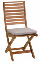 Sedia da Giardino Pieghevole in Legno Naturale Nanchino