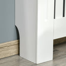 Copritermosifone 78x19x83 cm in MDF e Legno Truciolare Bianco