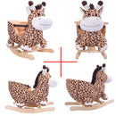 Giraffa a Dondolo Cavalcabile Peluche Giocattolo Bambini con Suono