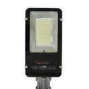 Lampione Faro LED Stradale 200W con Pannello Solare Crepuscolare Telecomando e Staffa