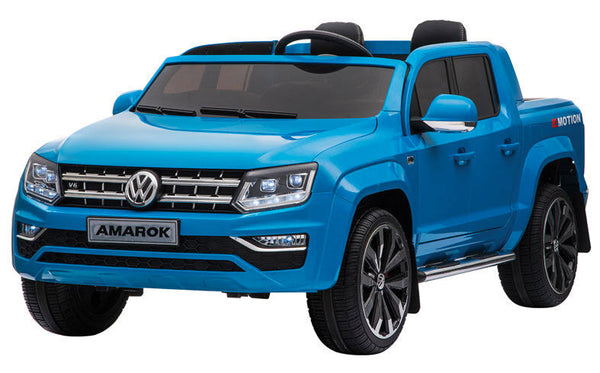 online Elektroauto für Kinder 2 Sitze 12V Volkswagen Amarok Blau