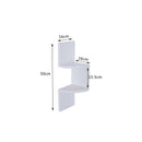 Libreria Moderna con Mensole da Parete in Legno MDF Bianco 16x16x50 cm 