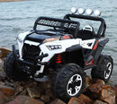 Macchina Elettrica per Bambini 12V Fuoristrada 4x4 Kidfun Cross Country Bianca